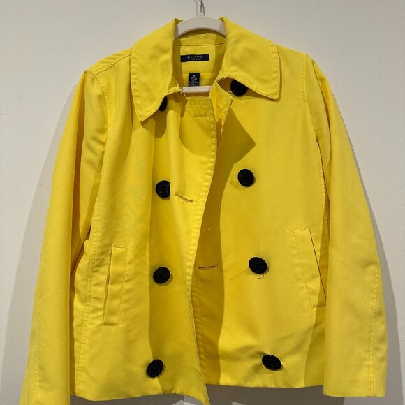 Chaps Cropped Rain Trench - Picture 1 of 4